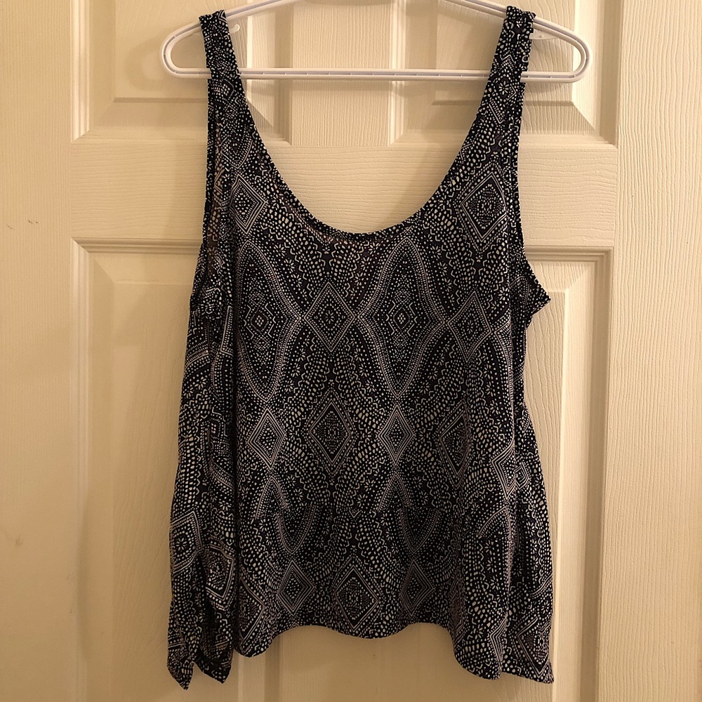 H&M Conscious Flowy Patterned Tank Top